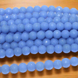 25+ Pcs, 12mm Faceted Glass Round Beads