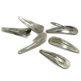 Silver Tik Tac Hair Clips