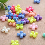 500Gm, 12mm Multicolor Flower Acrylic Beads