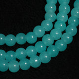 8mm, 16 Inch Plain Glass Beads Round Strings