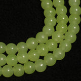 8mm, 16 Inch Plain Glass Beads Round Strings