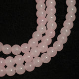 8mm, 16 Inch Plain Glass Beads Round Strings