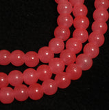 8mm, 16 Inch Plain Glass Beads Round Strings