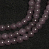 8mm, 16 Inch Plain Glass Beads Round Strings