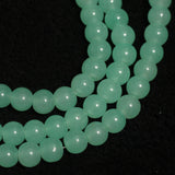 8mm, 16 Inch Plain Glass Beads Round Strings