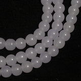 8mm, 16 Inch Plain Glass Beads Round Strings