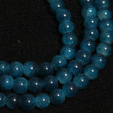 8mm, 16 Inch Dual Tone Crackle Glass Beads Round Strings