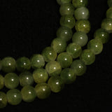 8mm, 16 Inch Dual Tone Crackle Glass Beads Round Strings