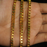 Metal Box Chain  (Link size 4 )