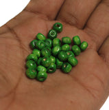 200 Pcs, 5x7mm Colored Wooden Beads Round