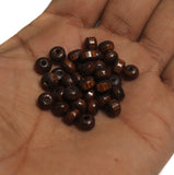 200 Pcs, 5x7mm Colored Wooden Beads Round