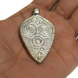 Metal Pendant Silver 64x38mm