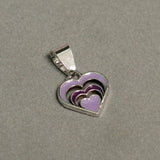 14x12mm, 92.5 Sterling Silver Heart Charms