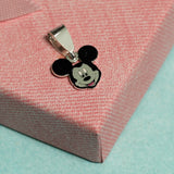 12x12mm, 92.5 Sterling Silver Mickey Mouse Charms