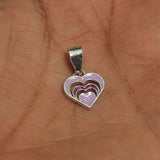 14x12mm, 92.5 Sterling Silver Heart Charms