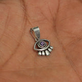 14x12mm, 92.5 Sterling Silver Oxidized Evil Eye Charms