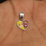 13x12mm, 92.5 Sterling Silver Heart Charms