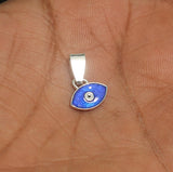 10x10mm, 92.5 Sterling Silver Evil Eye Charms