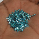 850 Pcs Nippon Seed Beads Twisty Buggles Light Turquoise