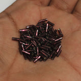 850 Pcs Nippon Seed Beads Twisty Buggles Dark Purple