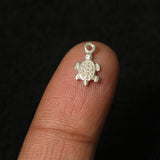 92.5 Sterling Silver Turtle Charm 12x7mm