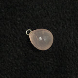 92.5 Sterling Silver with Rose Quartz Faceted Charm 13mm