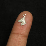 92.5 Sterling Silver Horse Charm 12x8mm