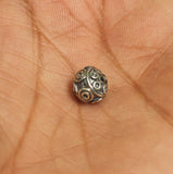 92.5 Sterling Silver Round Handmade Bead 10x1mm