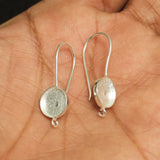 Sterling Silver Setting Earhook 10mm WITH OPEN LOOP