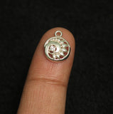 Sterling Silver Chakra Charm 11 mm