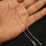 92.5 Sterling Silver Disco Chain - 45 cms