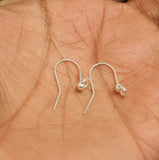 Sterling Silver Earwire with Ring 21x16mm