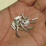 100 Pcs, 9x2mm Brass Tube Beads