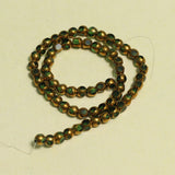 4mm Faceted Rondelle Crystal Beads