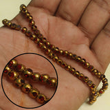 4mm Faceted Rondelle Crystal Beads