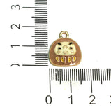 5 Pcs 17X15mm Owl Meenakari Charms