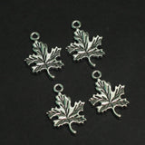 10X22mm German Silver Leaf Charms