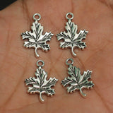 10X22mm German Silver Leaf Charms