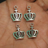 14X20mm German Silver Crown Charms