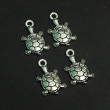 10X18mm German Silver Tortoise Charms