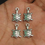 10X18mm German Silver Tortoise Charms