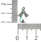 16X12mm German Silver Angel Charms