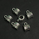 6X10mm German Silver Damru Charms