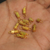 25 Pcs, Barrel Clasp Golden