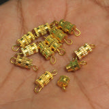 25 Pcs, Barrel Clasp Golden