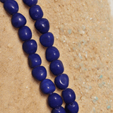 1 String 10mm Glass Tumble Beads