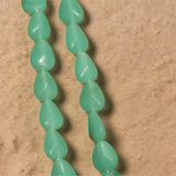 1 String 13X11mm Glass Drop Beads