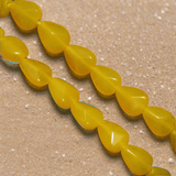 1 String 13X11mm Glass Drop Beads