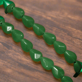 1 String 13X11mm Glass Drop Beads