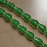 1 String 13X8mm Glass Drop Beads